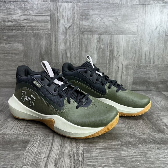 Under Armour Lockdown 4 Men's 7.5/Women 9 Olive Green Basketball Shoes - Picture 5 of 8